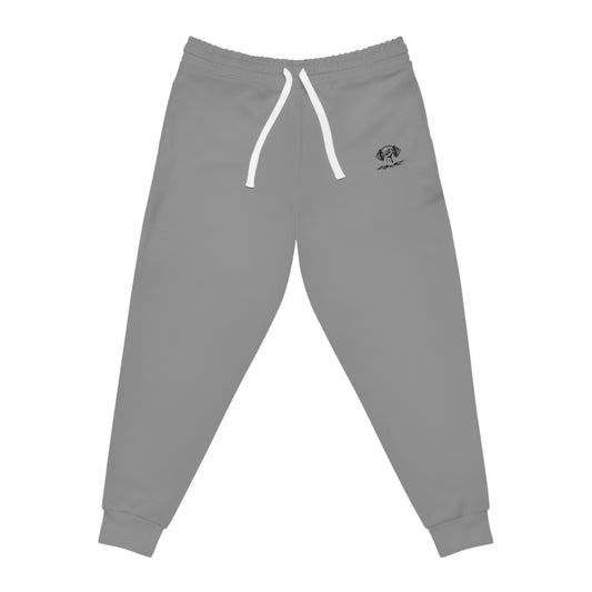 #1MOREREP LOGO Men's Athletic Joggers (Grey)