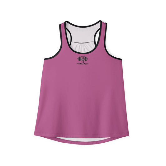 #1MOREREP LOGO Women's Racerback Tank (Pink Edition)